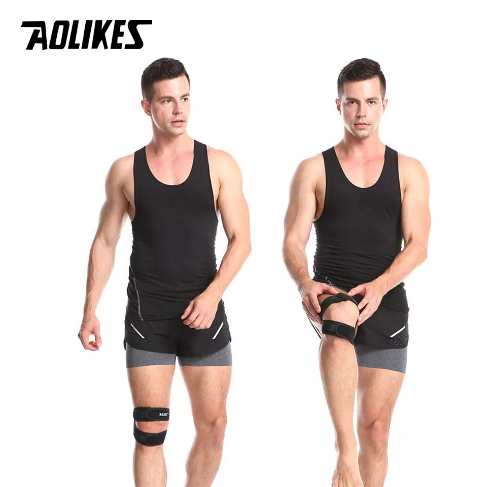 Aolikes 7929 Lutut Knee Pad Support Bandage Fitness Sepeda Football