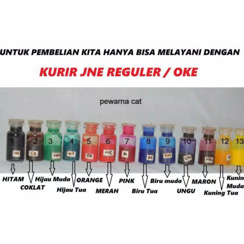 

pewarna cat tembok 200ml / pewarna cat air / pewarna Cat