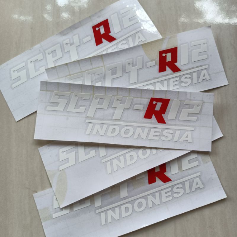 Stiker Sticker SCPY-R12 Indonesia