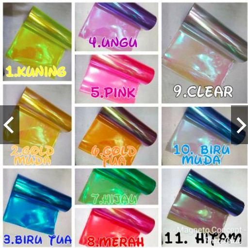 skotlet Rainbow Pelangi Lampu headlamp motor mobil