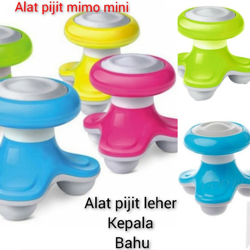 Alat pijit mimo mini kepala badan leher getar wanita murah portable massager elektrik