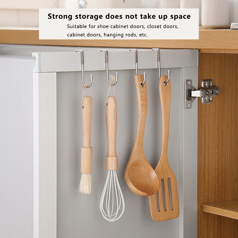 Home Creative Stainless Steel Double S Storage Hooks / Cabinet Door Back Type Hanger