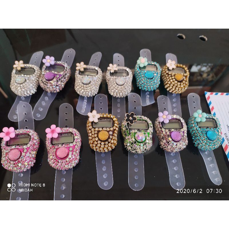 Tasbih digital cantik blink diamond  Swarovski kristal souvenir cantik murah/ tasbih blink