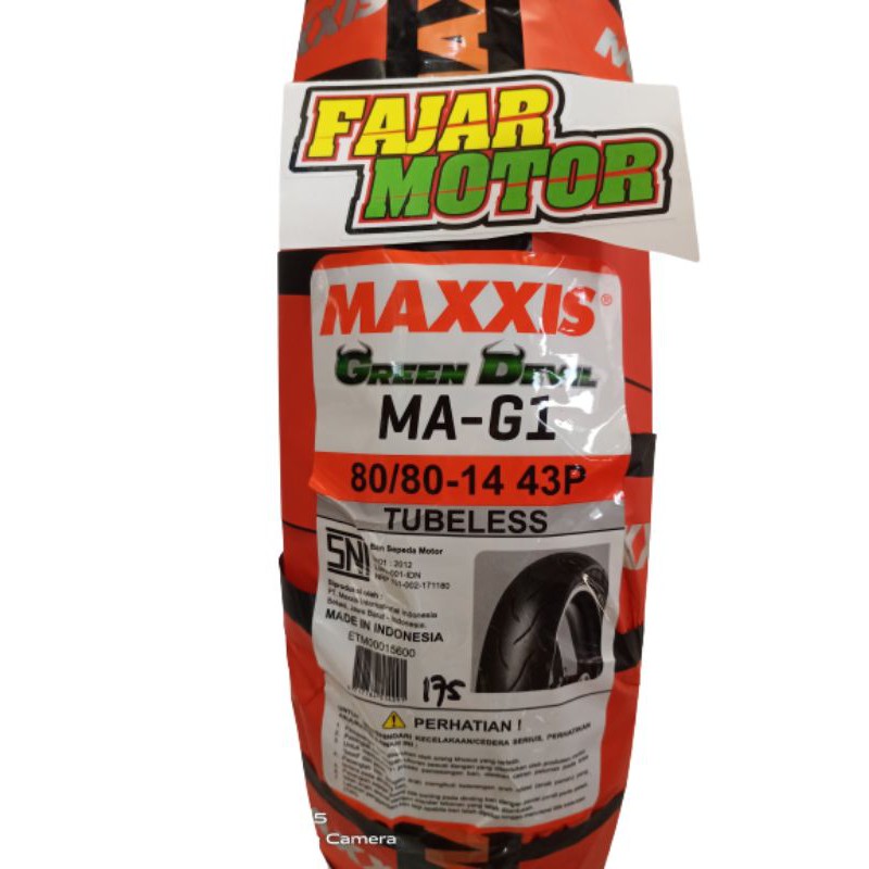 MAXXIS BAN LUAR 80/90-14 EXTRAMAXX DIAMOND MATIC TUBELESS