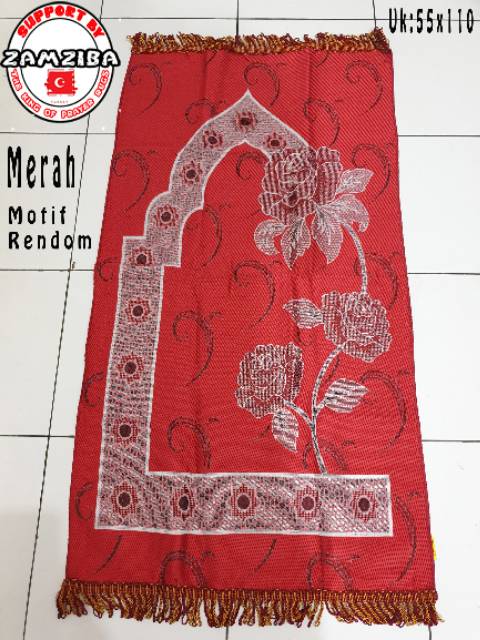 Sajadah Turkey Travelink Turkiye Ukuran 55x110 Rendom Motif COD By Zamziba.Sajadah