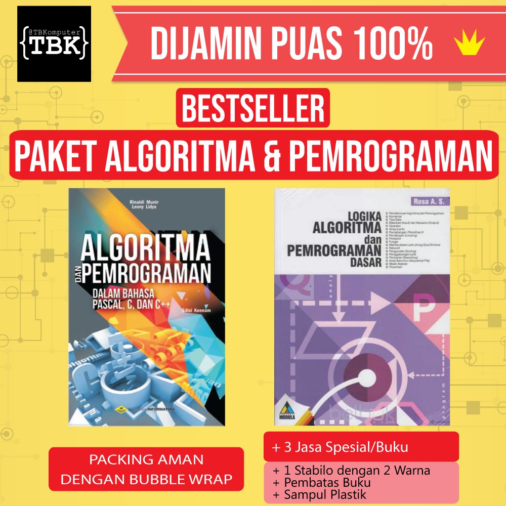 Paket Buku Algoritma Dan Pemrograman Shopee Indonesia