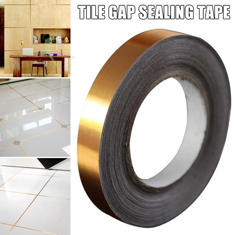 50 M/ Roll Ceramic Tile Mildewproof Gap Tape/ DIY Self-adhesive Waterproof Sealing Tile Gap Stickers/ Bathroom Home Floor Line Decal Decoration