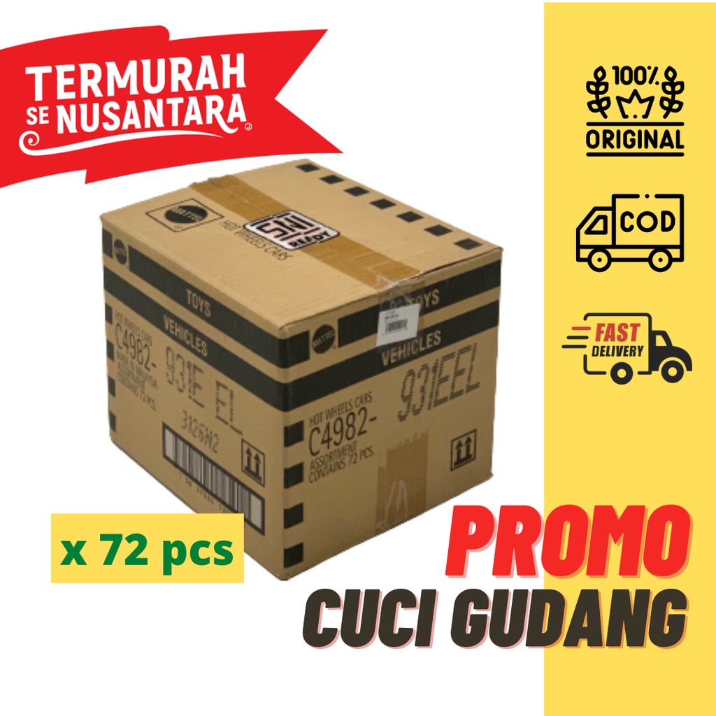 HOT WHEELS 1 DUS ISI 72 PC TERBARU LOT 2020 2021 GROSIR MURAH