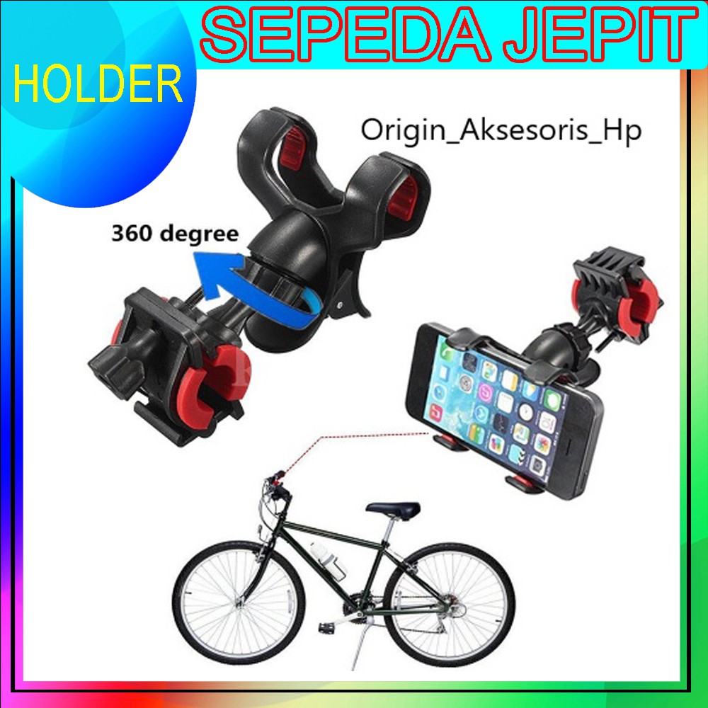 Phone Holder Mobil Panjang /Lize Oval /Lize Ventilasi /WN 1080 /Holder Spion Motor /Sepeda Jepit