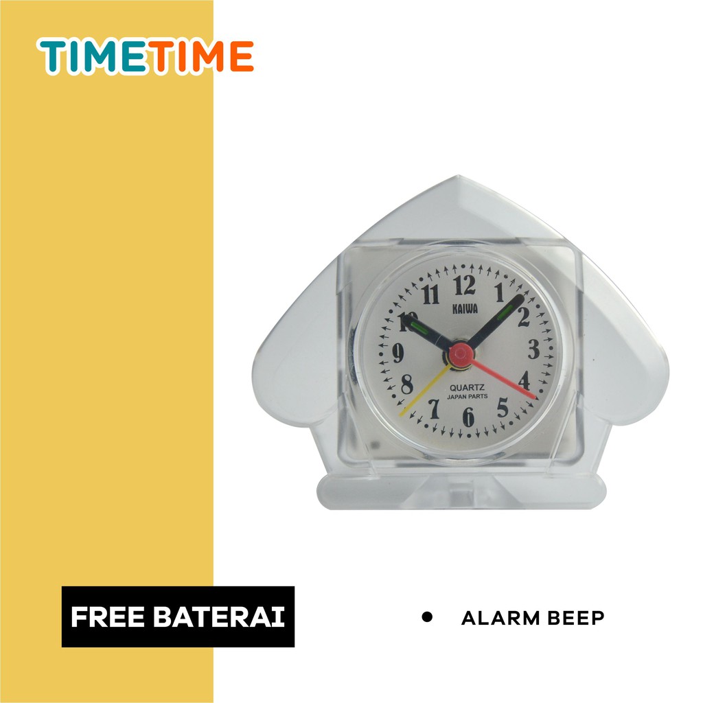 Jam Meja Weker Alarm Bentuk Unik Lucu Analog Alarm Clock Murah FREE BATERAI