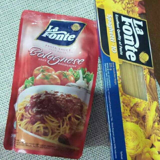 Paket Saos Bolognese Dan Pasta Spaghetti La Fonte Shopee Indonesia