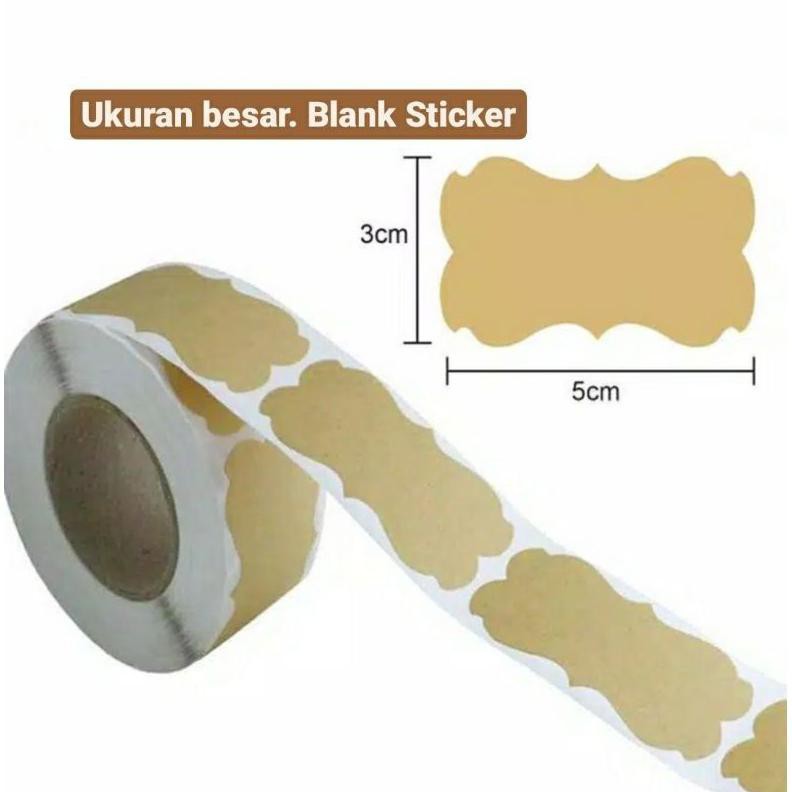 

Stiker Kosong Blank Sticker Polos Dapat Ditulis Stiker segel seal label olshop dus box