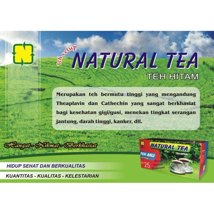 

Natural tea Nasa Teh Celup Hitam Alami 25 Sachet