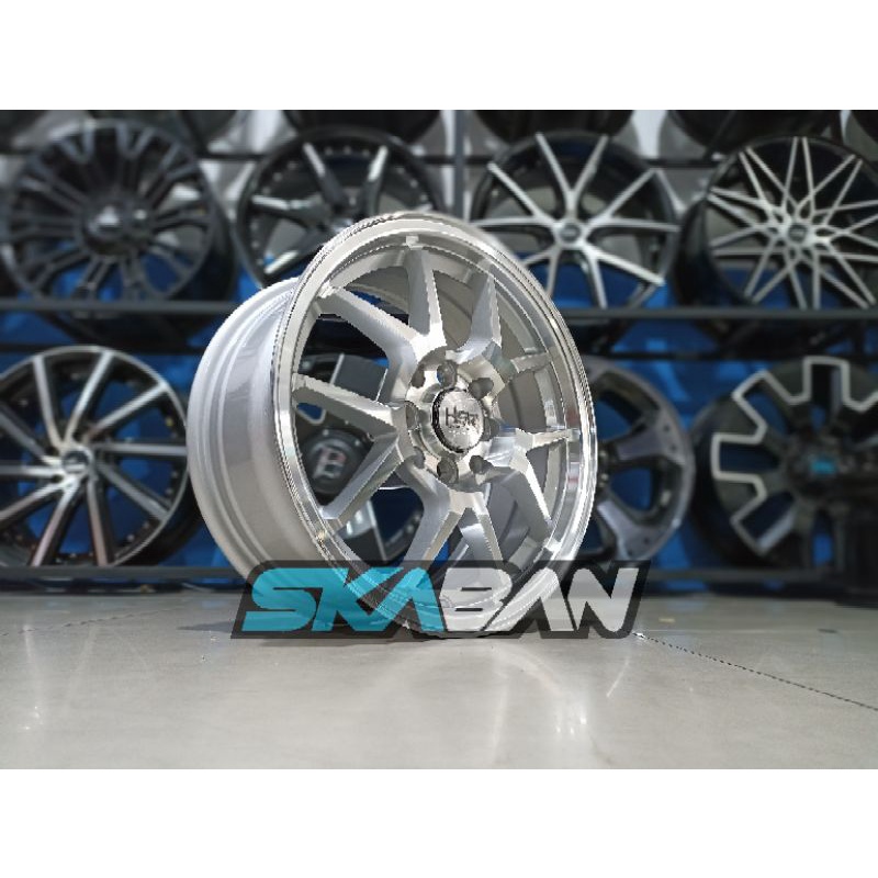 VELG MURAH HSR HYURA BOROKO FC R15 COCOK UTK BRIO CALYA SIGRA DATSUN (GRATIS ONGKIR)
