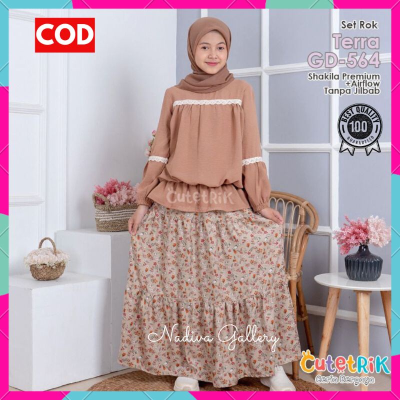 BISA COD BEST SELLER - CUTETRIK SETELAN BAJU MUSLIM ANAK PEREMPUAN TERBARU original Umur 5 6 7 8 9 10 11 12 13 14 tahun remaja terlaris realpict 2021 2022 warna pink ungu dusty pink mustard biru anak tanggung kuning biru terbaru MOCCA Dusty PINK COKLAT-2