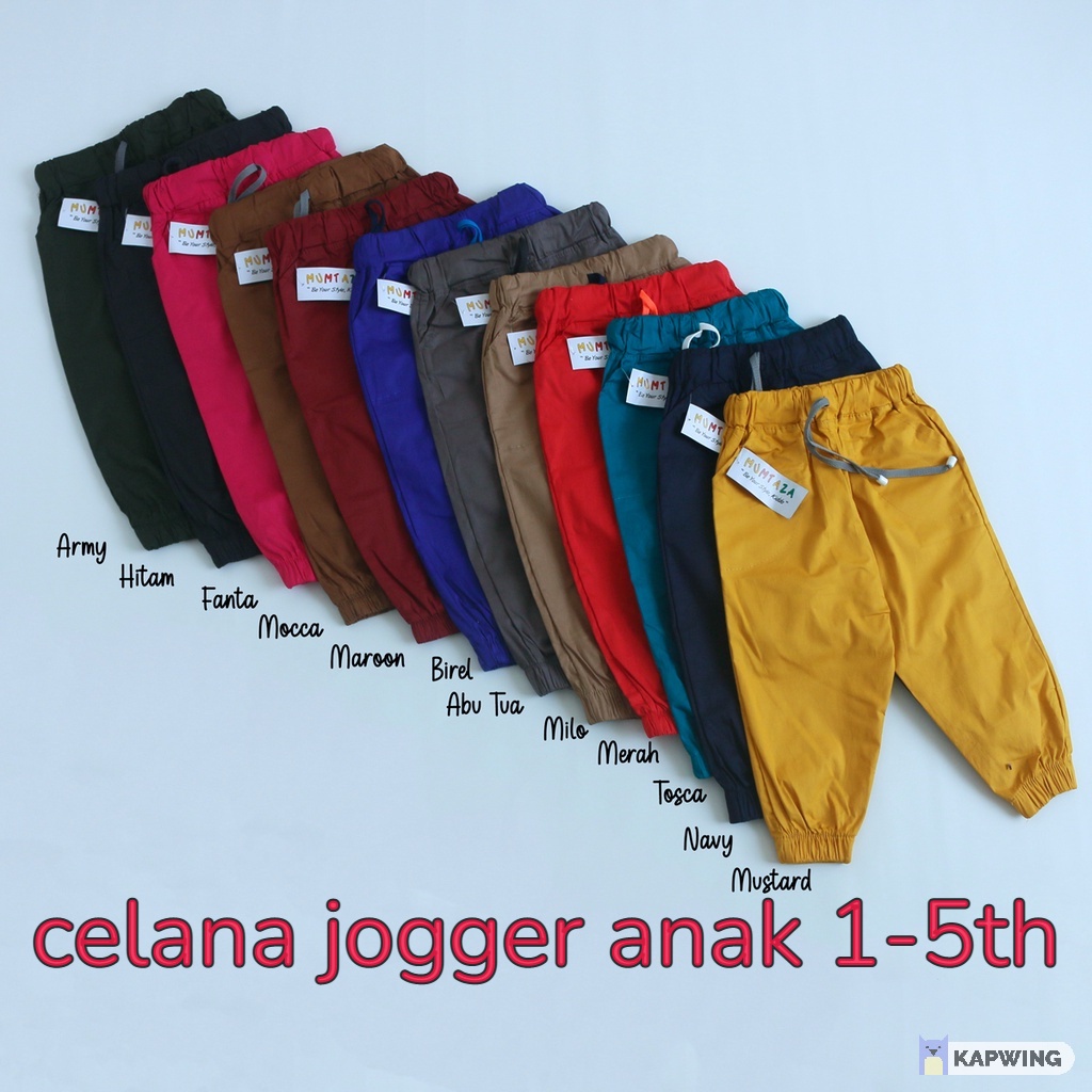 Celana Jogger Anak - Jogger Katun - Celana Panjang - Jogger Polos