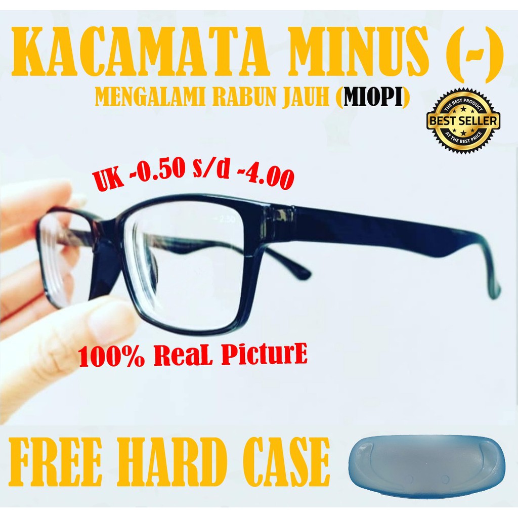 Terbaru!!! Frame Kacamata Minus Pria Wanita Ukuran -0.50 s/d -4.00 Real Pict