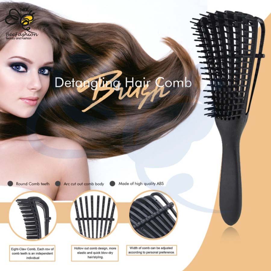 Sisir Rambut Anti Rontok dan Kusut - Detangling Hair Comb Brush