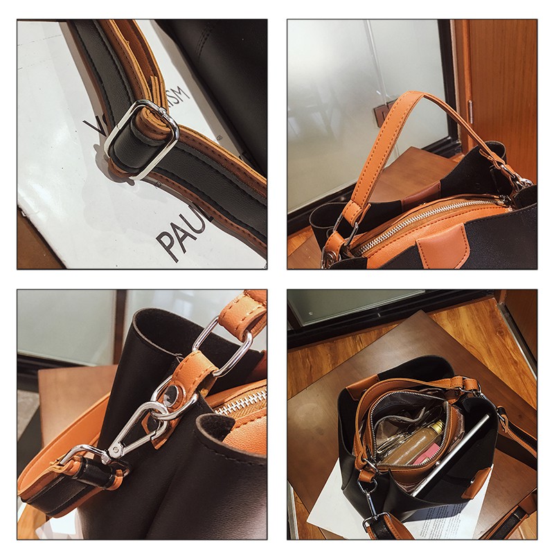 Tas Import Premium Selempang Kulit Resleting Kantor Sehari Hari TAS075