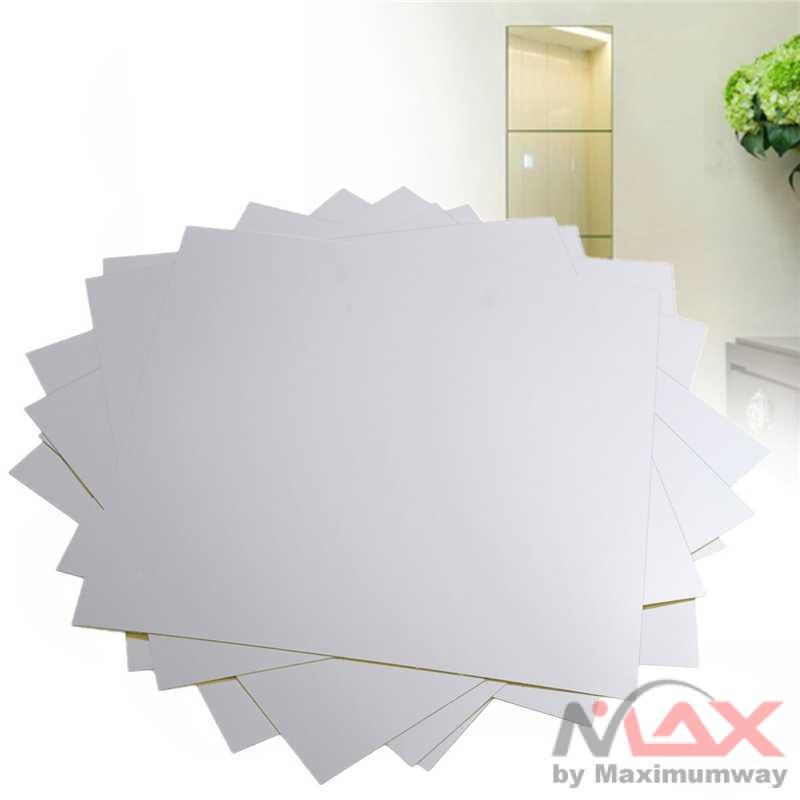 Cermin dinding 135 x 135 cm Cermin dekorasi rumah super clear Wall Sticker Dekorasi Dinding 3D Model Square Mirror Household 9pcs/set Square Mirror Stickers Tile Sticker Self Adhesive Wall Sticker Home Bathroom Decor Housewear &amp; Furnishings