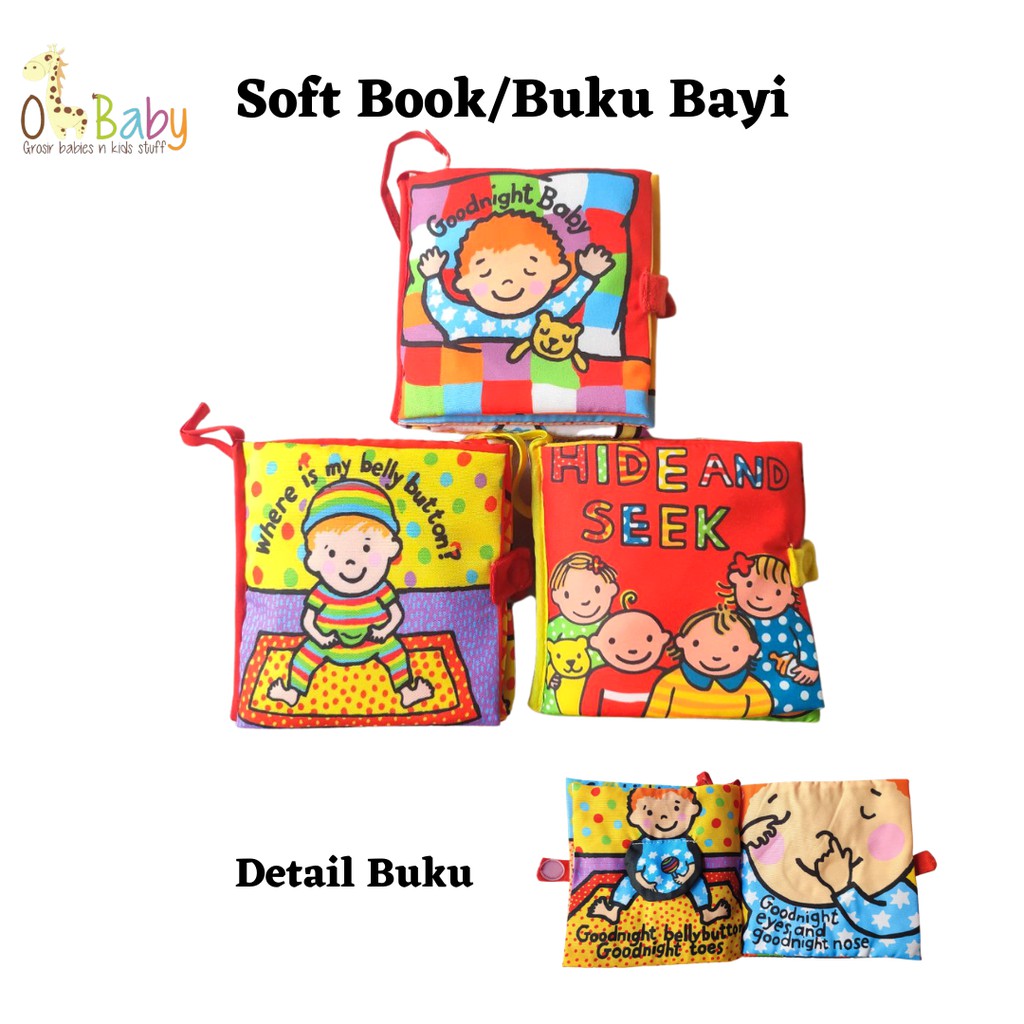 Buku Bayi/ Mainan Bayi Softbook/ Buku kain Bayi/ Cloth Book/SOFTBOOK/Mainan Anak