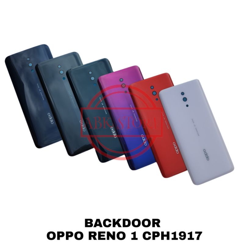 TUTUP BELAKANG BACKDOOR BACKCOVER BACK CASING OPPO RENO 1 CPH1917 BACK GLASS