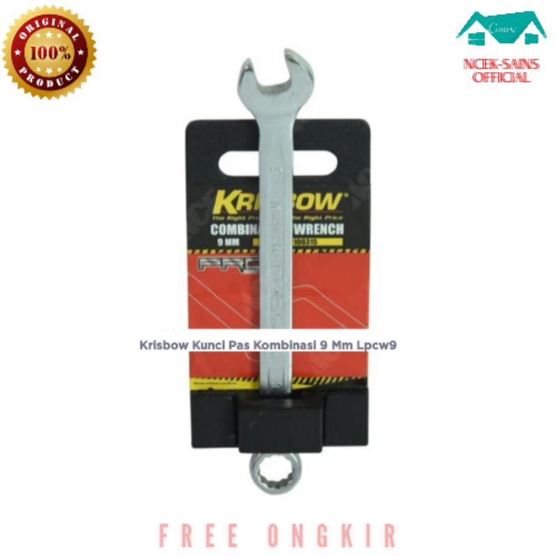 Krisbow Kunci ring pas 9mm