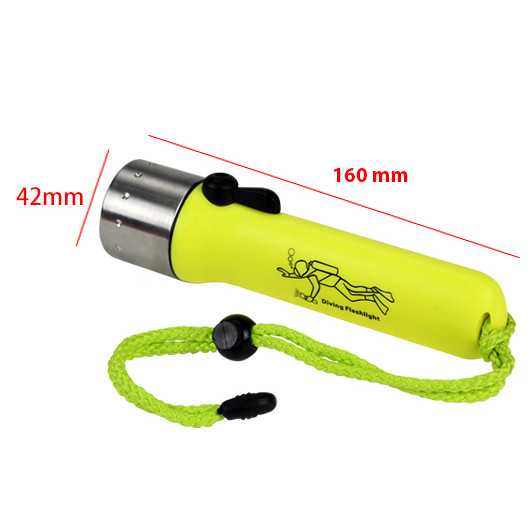 Senter Bawah Air Scuba Diving Q5 180 Lumens