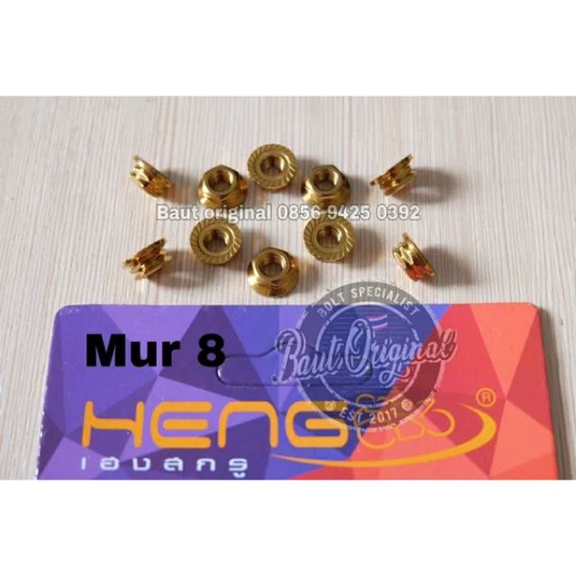 mur 8 garis probolt gold mur baut drat 8 original heng thailand