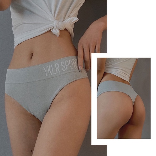 [COD] Celana Dalam Wanita Thong Lembut Seamless Pinggang Tinggi Tiktok Viral CD