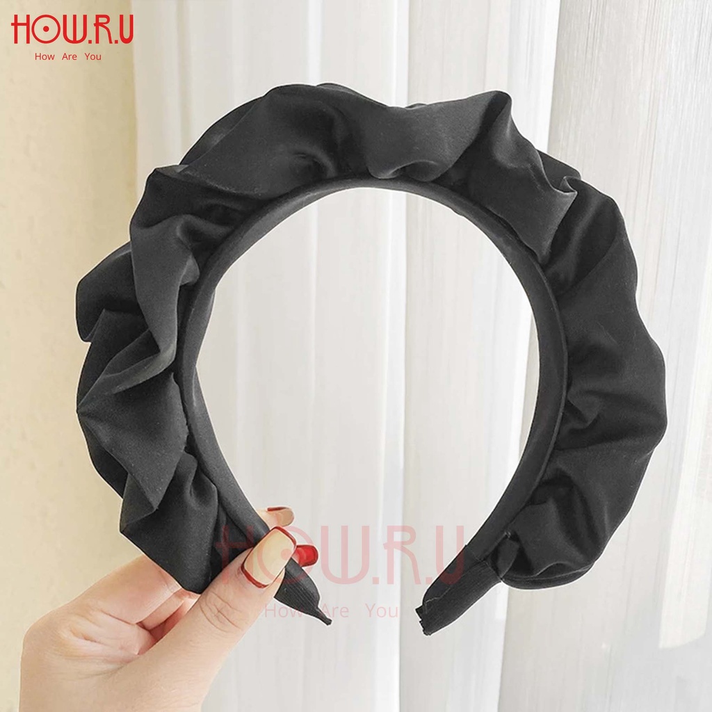 HOW.R.U | Bando Pita Kerut Silk Korean Style