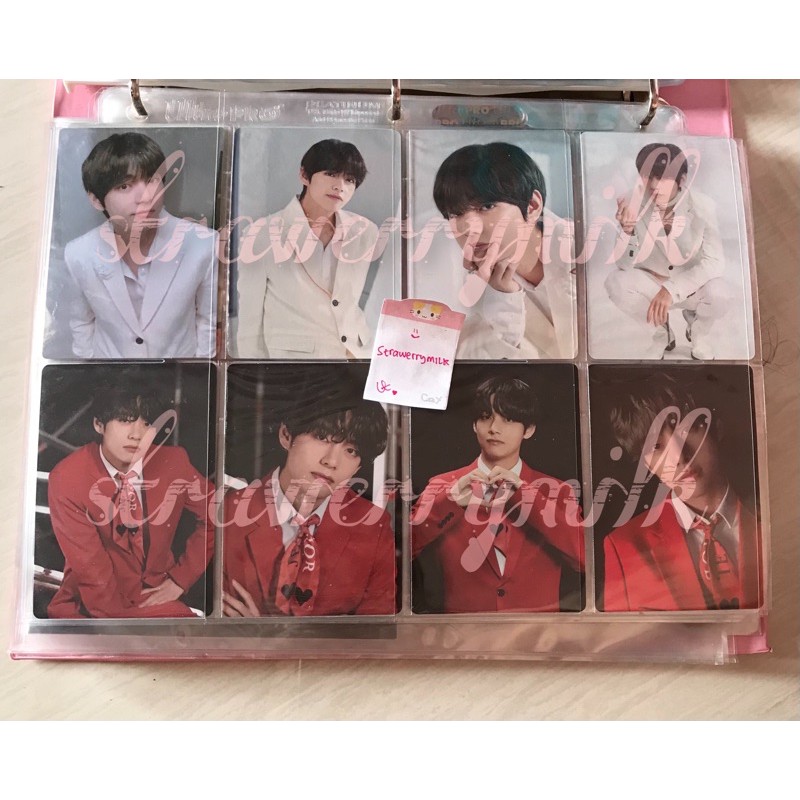[BOOKED] MINI PHOTOCARD HOLDER KEYRING BANGBANGCON MINI PC BBC MPC MOTS ON:E BACKPACK TAEHYUNG V BTS
