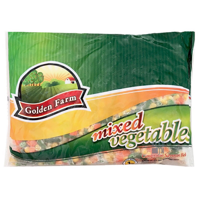 

GOLDEN FARM Mixed Vegetables [1Kg] / Goldenfarm / GF Campuran Sayuran beku