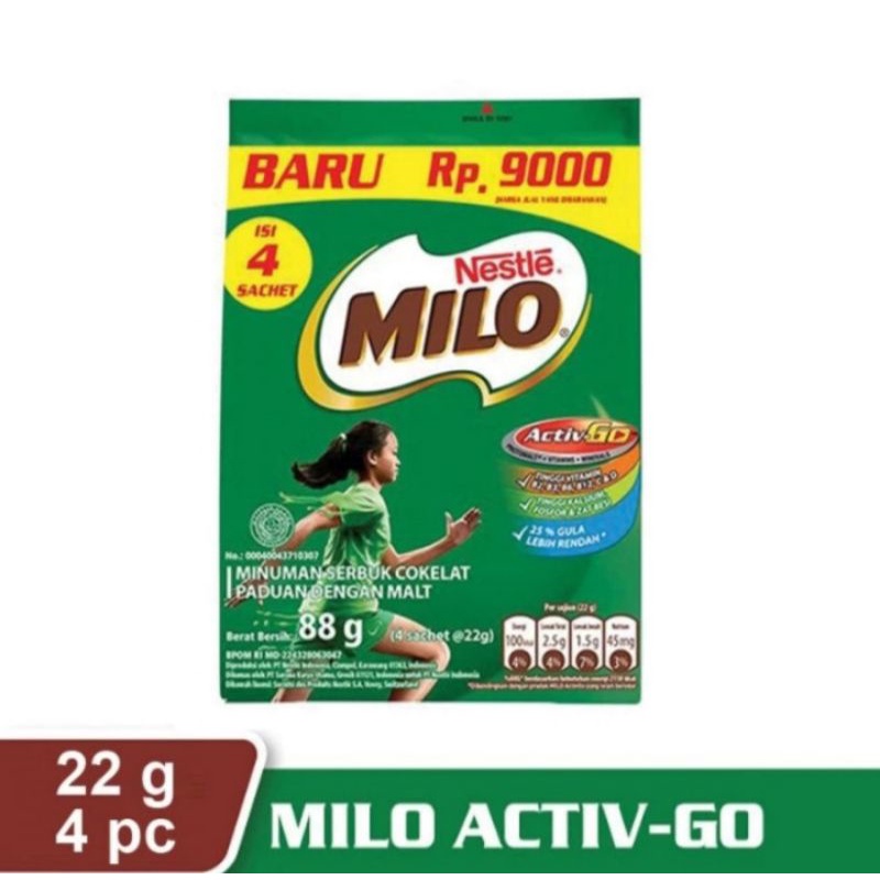 

Hilo Susu Bubuk Chocolate 4x22g