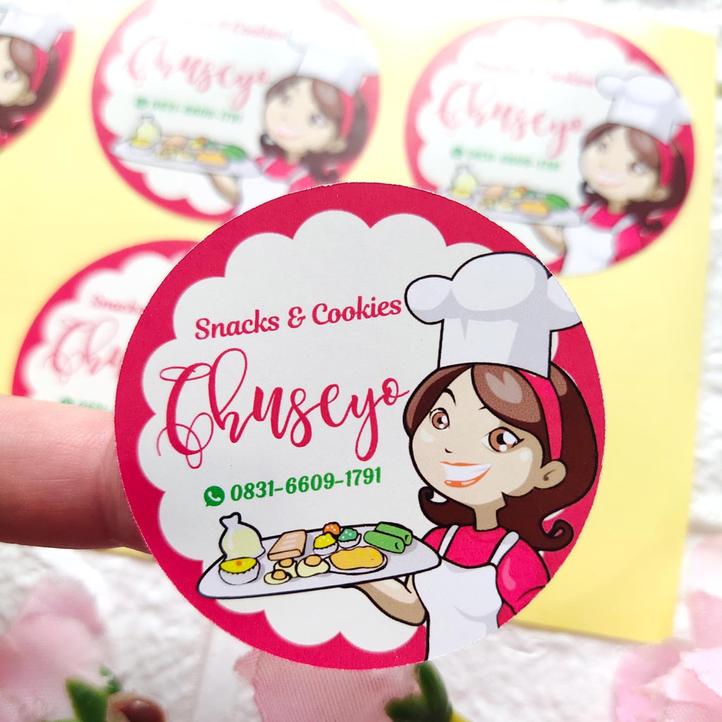 

STIKER / STICKER LABEL KEMASAN / LABEL MAKANAN / FOOD CUTING MURAH SB09 -SB016