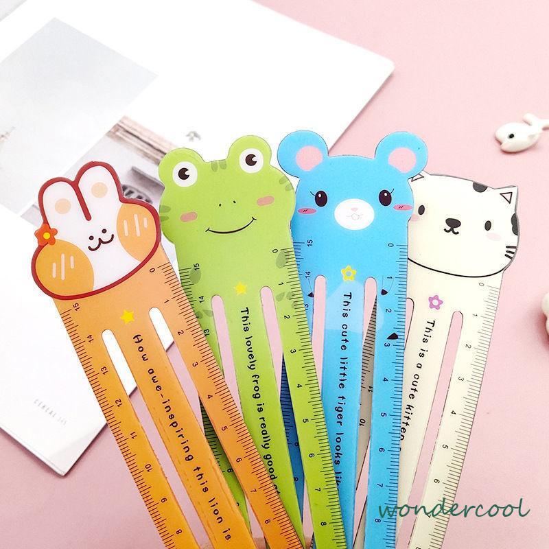 Penguasa Kreatif Skala 15 Cm Lucu Kartun Magnetik Lembut Penggaris Zodiak Bookmark Alat Tulis Siswa-Won