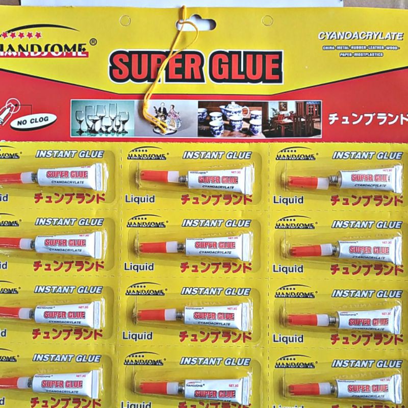 12pcs LEM KOREA LEM SUPER GLUE KEMASAN KARD GROSIR