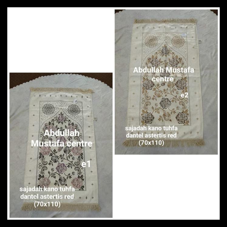 TERBARU SAJADAH EXCLUSIVE KANO TUHFA DANTEL ASTERTIS RED 