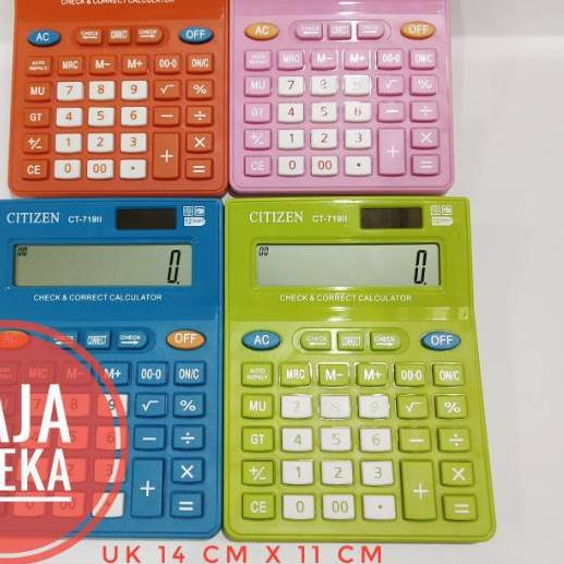 

BAYAR DITEMPAT✔️Kalkulator Citizen Ct 719 . Kalkulator 12 Digit|RA9