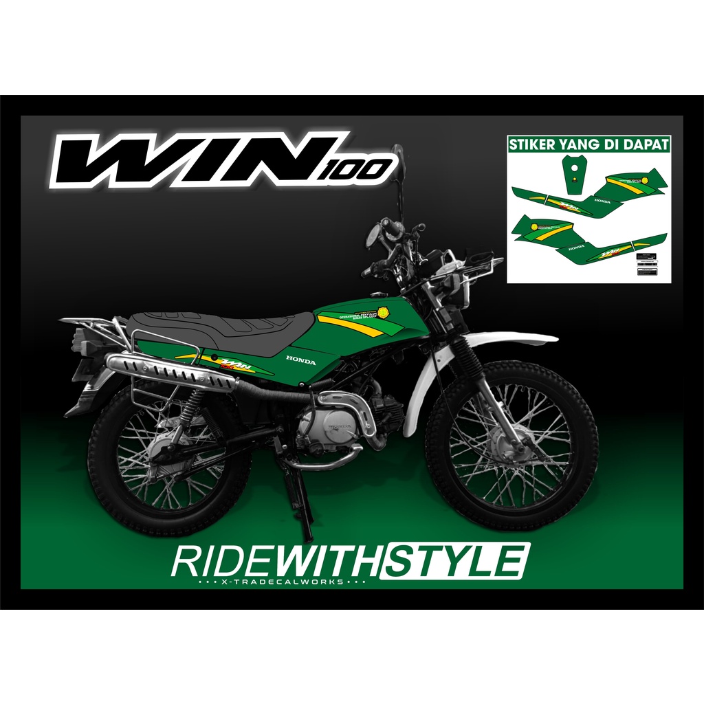 Decal Honda WIN 100 DInas Pertanian Full Bodi