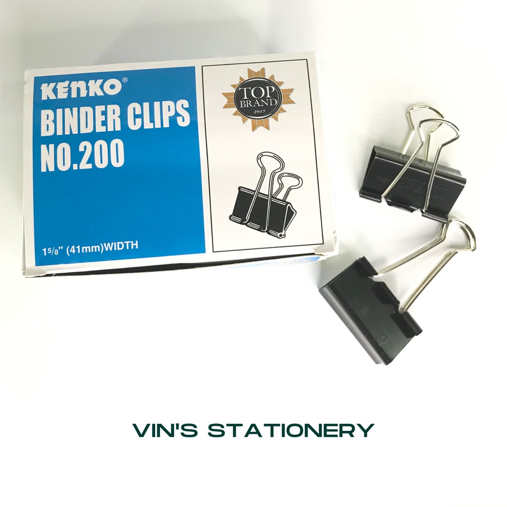 

ORIGINAL JOYKO / KENKO BINDER CLIPS (PENJEPIT KERTAS) NO. 200