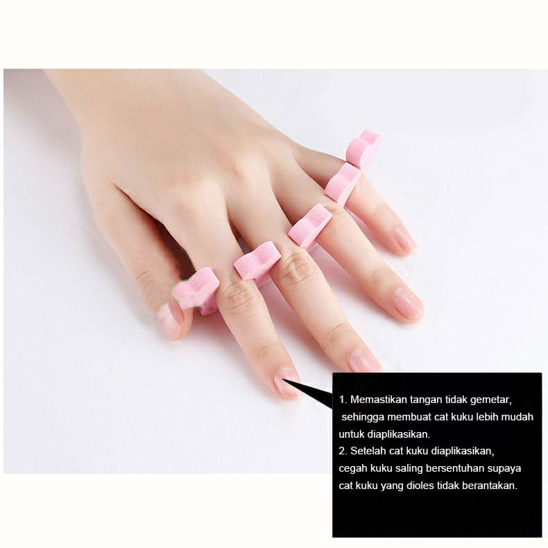 Pemisah Jari Nail art Nail Finger Toe Separator Nail Art Tools Pembatas jari Alat Manicure Pedicure