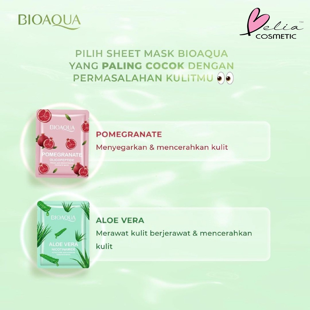 ❤ BELIA ❤ BIOAQUA Sheet Mask Master Series Plant | Flowers | Fruit | Eye Mask | Facial Mask Brightening Glowing Moisturizing Skin Care | Hydrating Essence Face Mask Brightening Anti Acne Jerawat | Honey Vitamin C Masker Wajah Muka Pelembab Kulit Cosmetics