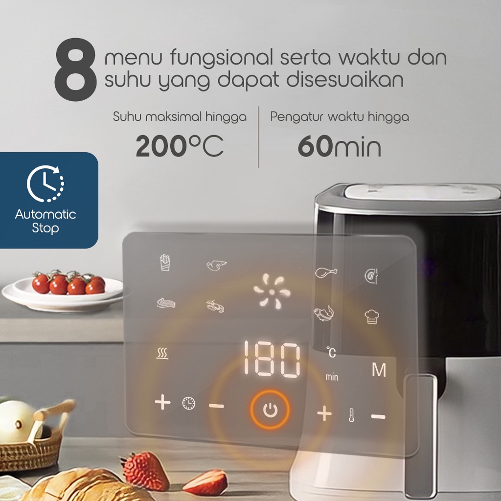 ELEK175 NORGE AIR FRYER NG-AF25 ALAT PENGGORENGAN TANPA MINYAK