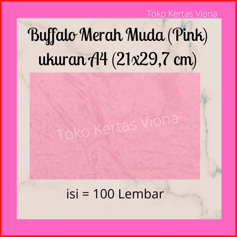 

buffalo warna pink A4 210 gram isi 100 lembar