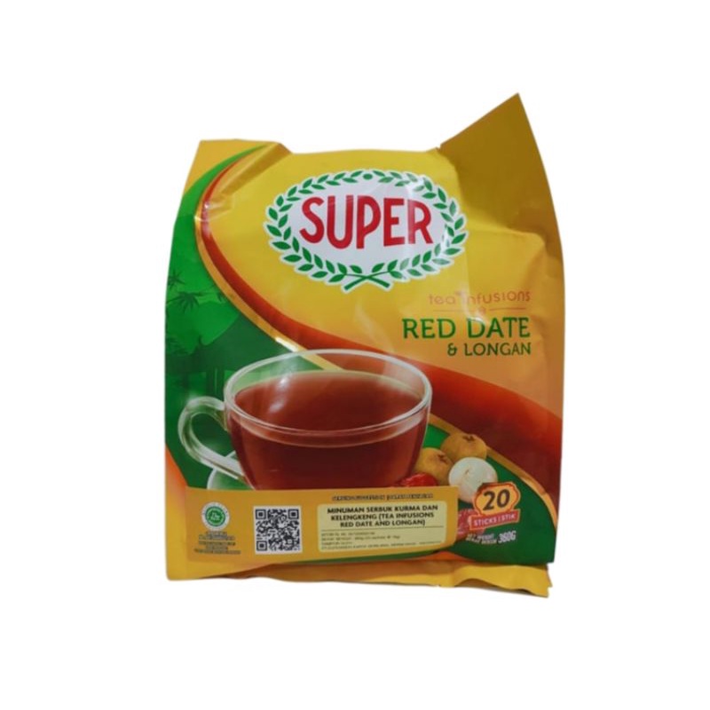 

Super instan Red Date & Longan Tea/Teh Longan Kurma 360g Isi 20Sachet