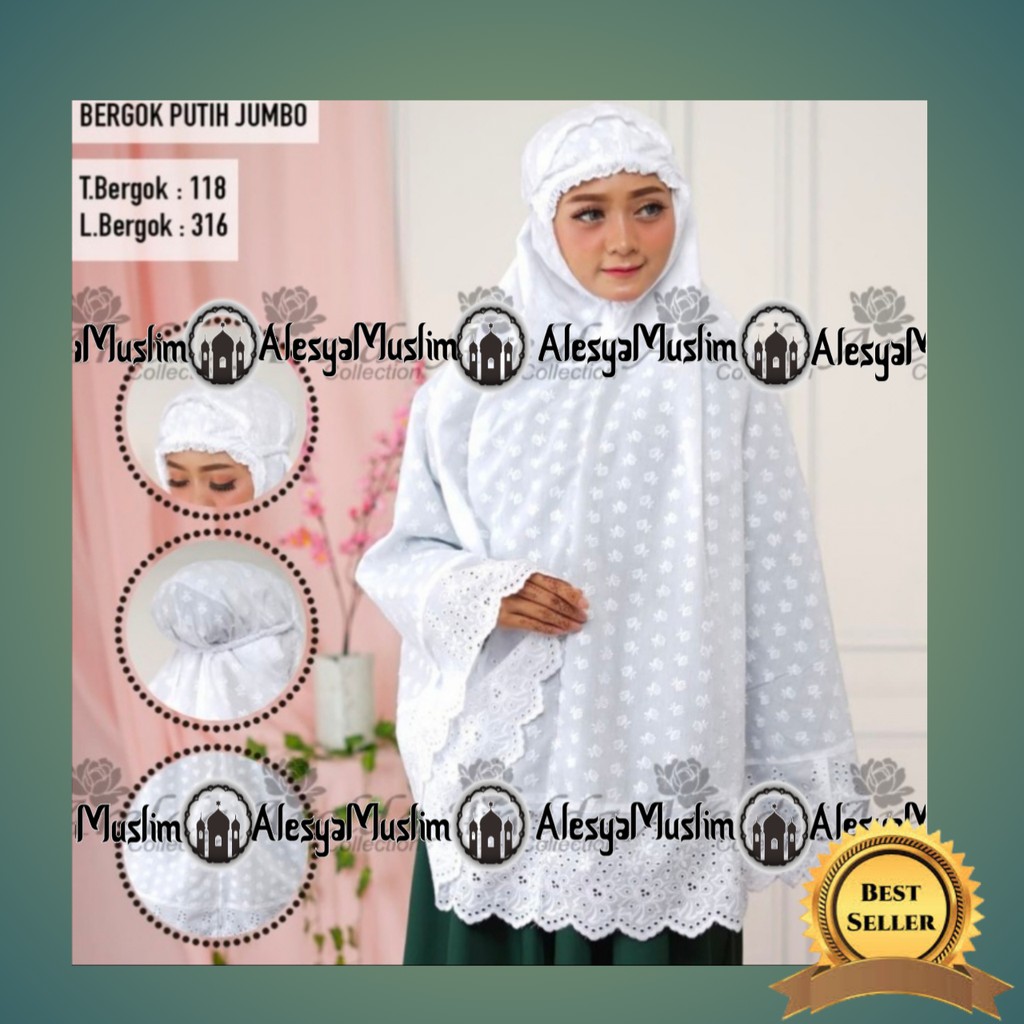 Bergo/Hijab Katun Paris Alesya Standar-Jumbo/Best Seller/Harga Grosir/Bisa Bayar Di Tempat