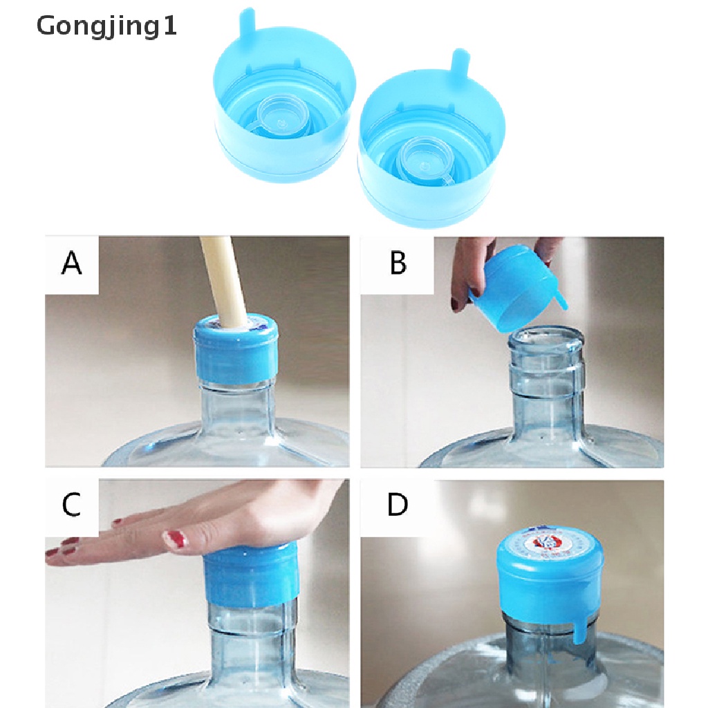 Gongjing 1pc Tutup Botol Snap On 55mm 3-5 Galon Reusable Untuk Galon Air