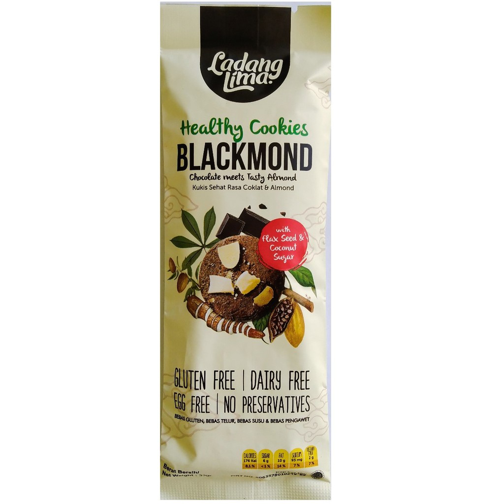 Ladang Lima Blackmond Cookies Sachet Satuan 33 gr