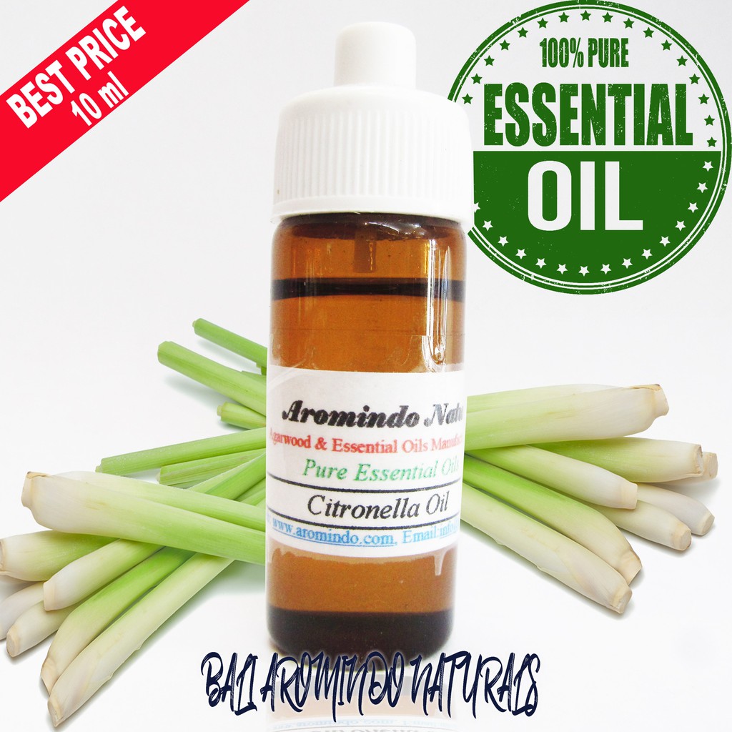 Pure Essential Citronella Oil 10 Ml | Minyak Atsiri Sereh Wangi 10 Ml ...